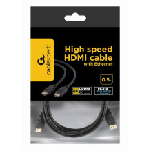 CABLE HDMI-HDMI 0.5M V2.0 BLK / CC-HDMI4-0.5M GEMBIRD CABLE HDMI-HDMI 0.5M V2.0 BLK / CC-HDMI4-0.5M GEMBIRD