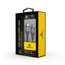 KABELIS HDMI-HDMI 2M V2.0 / PREMIUM CCBP-HDMI-2M GEMBIRD