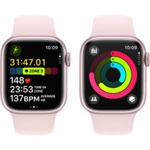 Apple Watch Series 9 Cellular 41mm Pink / Light Pink Sport Band - S / M