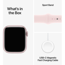 Apple Watch Series 9 Cellular 41mm Pink / Light Pink Sport Band - S / M