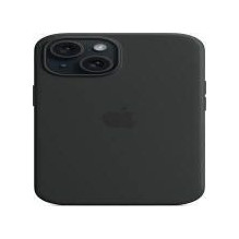 Apple - APPLE iPhone 15 Silicone Case with MagSafe - Black Black