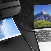 USB Cable - LINDY Anthra Line USB 2.0 Type C to B Cable, 2 m, Black