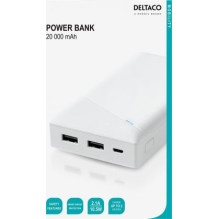Deltaco PB-A1002 20000mAh baltas