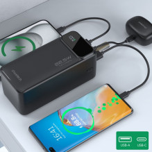 „Choetech B732“ išorinė baterija, 50000 mAh, 22,5 W, PD ir QC, juoda