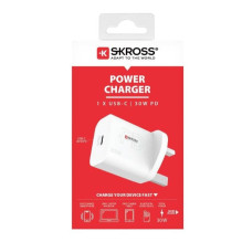 Skross Power Charger UK USB charger 30W and max White