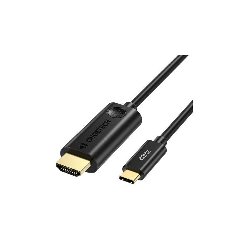 „iLike“ USB C tipo adapteris (kištukas) į HDMI 2.0 (kištukas), 4K 60Hz, 1,8 m, juodas