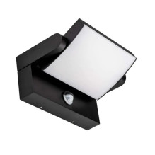 V-TAC 17W LED Wall Light Sensor Black Body 4000K IP65