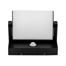 V-TAC 17W LED Wall Light Sensor Black Body 4000K IP65