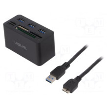 Logilink CR0042 USB 3.0 Hub with All-in-One Card Reader Logilink CR0042 USB 3.0 Hub with All-in-One Card Reader