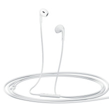 QCY LH1 In-Ear Wired Headphones with Remote and Microphone 1.15m - White
