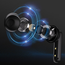 QCY T13 In-Ear Headphones with ANC IPX5 Bluetooth 5.3 - Black