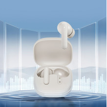 QCY Buds In-Ear Headphones with ENC SBC IPX4 Bluetooth 5.4 - White