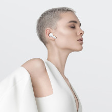 QCY T13X In-Ear Headphones with ENC IPX5 Bluetooth 5.3 - White