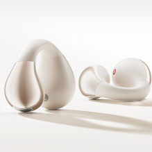 OWS QCY Crossky C30 Earphones with Clip IPX4 Bluetooth 5.4 - White