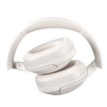 QCY H3 Lite Over-Ear Headphones with ANC and Bluetooth 5.3 - White