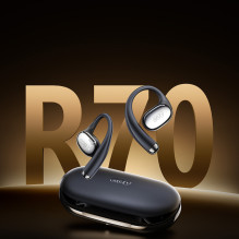 OWS QCY Crossky R70 LDAC IPX5 Headphones with Ear Hooks - Black