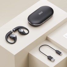 OWS QCY Crossky R70 LDAC IPX5 Headphones with Ear Hooks - Black