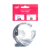 Headset with microphone and acoustic tube PNI HS84 with 2-pin Kenwood plug