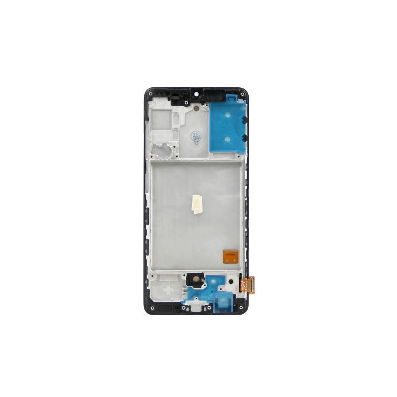 Ekranas Samsung A415 A41 2020 su lietimui jautriu stikliuku ir rėmeliu Black originalus (assembled service pack)