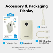 POWER BANK USB 10000MAH 22.5W / PINK FKAP0-C VENTION