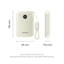 POWER BANK USB 10000MAH 22.5W / PINK FKAP0-C VENTION