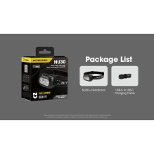 HEADLAMP NU SERIES 500 LUMENS / NU30 NITECORE