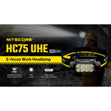 H SERIJOS PRIEKINIS ŽIBINTAS, 3000 LIUMŲ / HC75 UHE NITECORE
