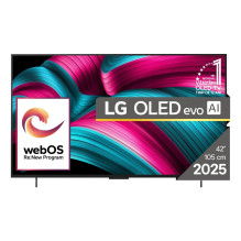 TV Set, LG, 42", OLED / 4K / Smart, 3840x2160, Wireless LAN, Bluetooth, webOS, Black, OLED42C51LA