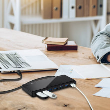 TP-Link UH700 USB 3.2 Gen 1 (3.1 Gen 1) Micro-B 5000 Mbit / s Black