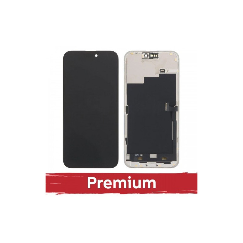 Ekranas skirtas iPhone 15 Pro Max juodas (SOFT OLED / Stable / Premium) *Self-Diagnosable*