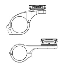 Dviračio laikiklis - Quad Lock Cycling Out Front Mount Aluminium Nerūdijantis Plienas Juodas / Mėlynas