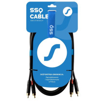 SSQ RCARCA2 SS-1432 Cable 2x RCA - 2x RCA 2 m Black