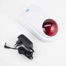 PNI SafeHouse HS007LR wireless outdoor siren, with battery and power supply, for wireless alarm systems