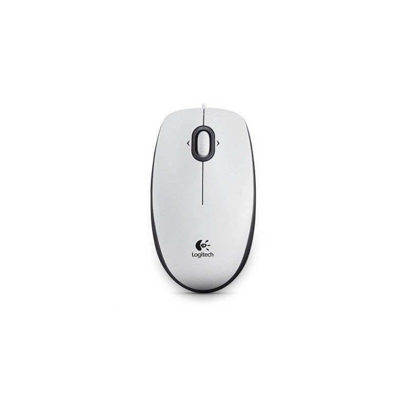 „Logitech B100“ balta nešiojama optinė pelė