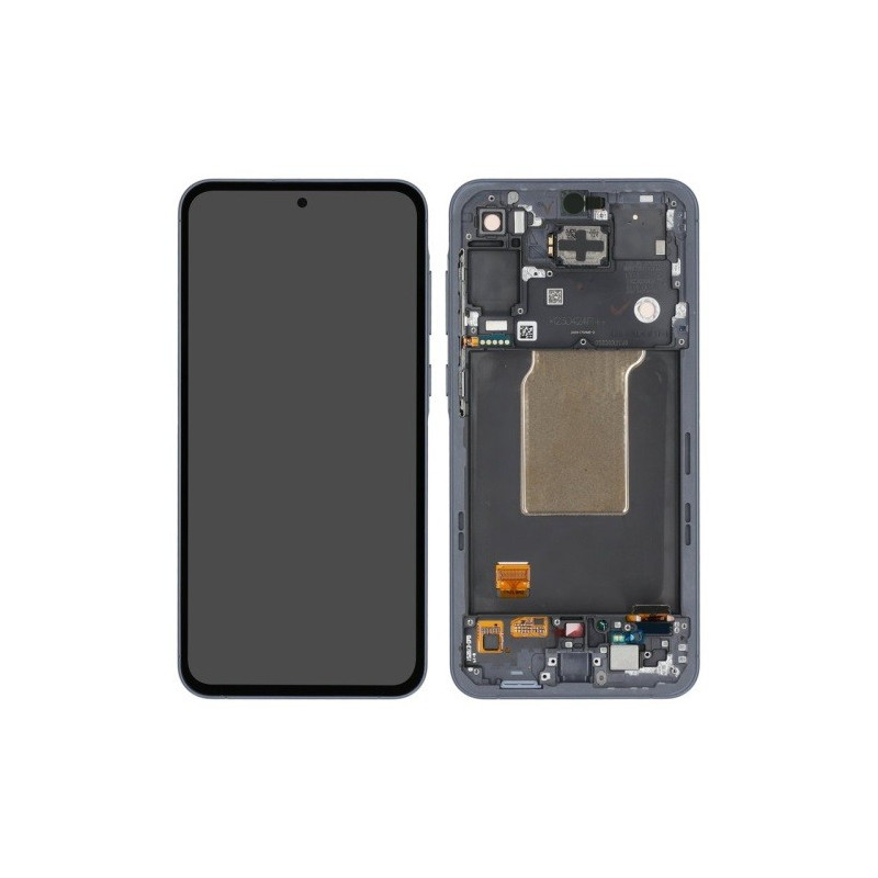 LCD screen Samsung A556 A55 5G with touch screen and frame Awesome Navy original (used Grade C)