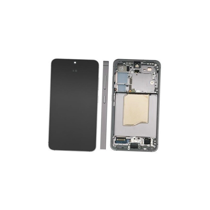 LCD screen Samsung S931 S25 with touch screen and frame Silver Shadow original (used Grade B)