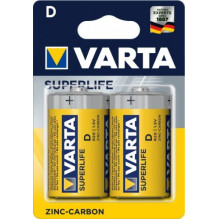 LR20 / D baterijas Varta Superlife Zinc-carbon MN1300 / 2020 iepakojumā 2 gb.