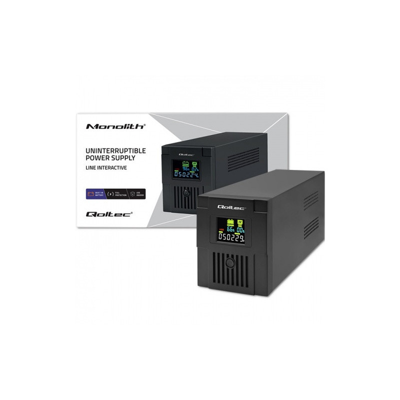Uninterruptible Power Supply (UPS) Line Interactive, Monolith, 2000VA, 1200W, LCD, USB, RJ45