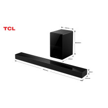 Sound System - TCL Q75H 5.1.2 Channel Soundbar with Dolby Atmos and Wireless Subwoofer