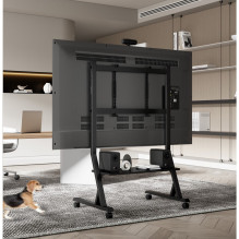 „Techly“ grindų stovas su lentyna 45–90 colių LCD / LED / plazminiam televizoriui