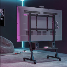„Techly“ grindų stovas su lentyna 45–90 colių LCD / LED / plazminiam televizoriui
