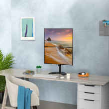 Techly ICA-LCD 2520V monitor mount / stand 68.6 cm (27") Desk Black Techly ICA-LCD 2520V monitor mount / stand 68.6 cm (27") Desk Black