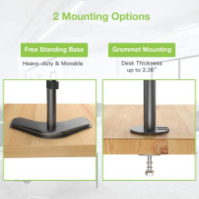 Techly ICA-LCD 2520V monitor mount / stand 68.6 cm (27") Desk Black Techly ICA-LCD 2520V monitor mount / stand 68.6 cm (27") Desk Black