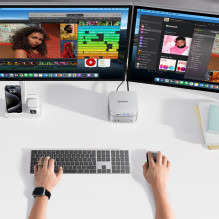 Orico MiniLink 9-in-1 Docking Station with M.2 SSD Hard Drive Bay - Silver