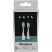 AENO Replacement toothbrush heads, White, Dupont bristles, 2pcs in set (for ADB0001S / ADB0002S)
