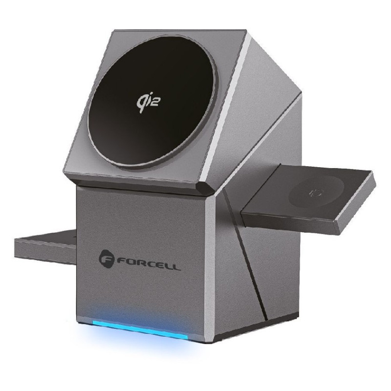 Wireless charging station Forcell 3in1 (F-06) (MagSafe) (Phone Pods Watch) 15W