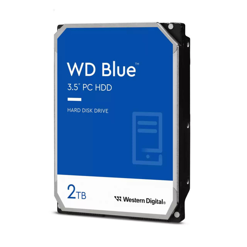 HDD, WESTERN DIGITAL, mėlynas, 2TB, SATA 3.0, 64 MB, 5400 aps./min., 3,5', WD20EARZ