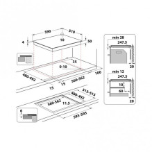 Induction hob Whirlpool WL S1360 NE