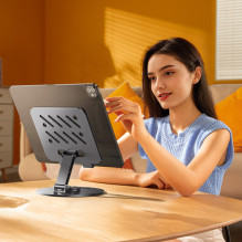 Wozinsky WRS-DSY84SS 360° Rotating Aluminum Tablet Stand - Gray