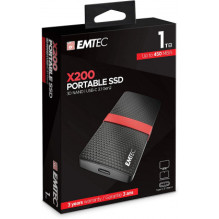 Emtec X200 1TB Black / Red ECSSD1TX200 Emtec X200 1TB Black / Red ECSSD1TX200